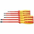 Holex Electrician's screwdriver set for slot-head fully insulated- Number of screwdrivers: 6 663311 6